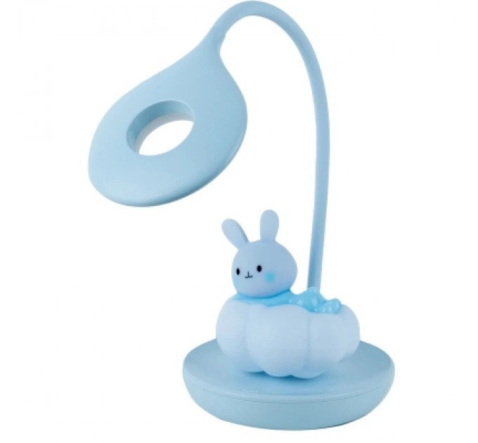 Kite Настільна лампа Kite Cloudy Bunny LED з акумулятором, блакитна (K24-493-1-3)