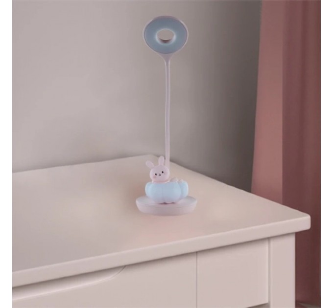 Kite Настільна лампа Kite Cloudy Bunny LED з акумулятором , рожева (K24-493-1-2)