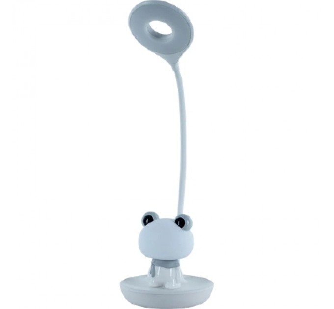 Kite Настільна лампа Kite Froggy LED з акумулятором, біла (K24-492-3-1)