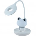 Kite Настільна лампа Kite Froggy LED з акумулятором, біла (K24-492-3-1)