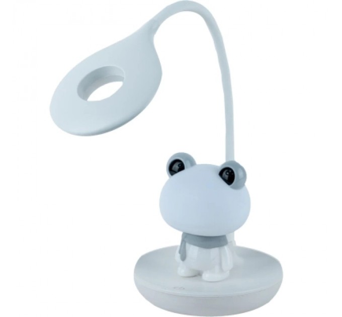 Kite Настільна лампа Kite Froggy LED з акумулятором, біла (K24-492-3-1)