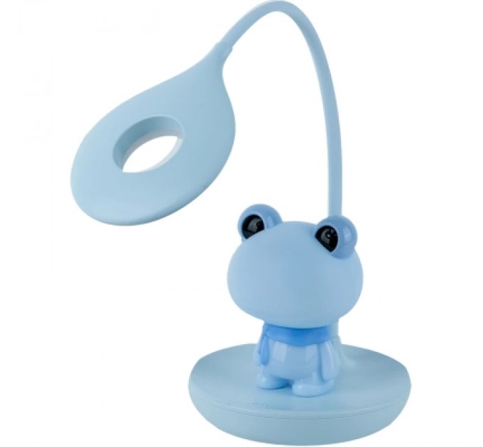 Kite Настільна лампа Kite Froggy LED з акумулятором, блакитна (K24-492-3-3)