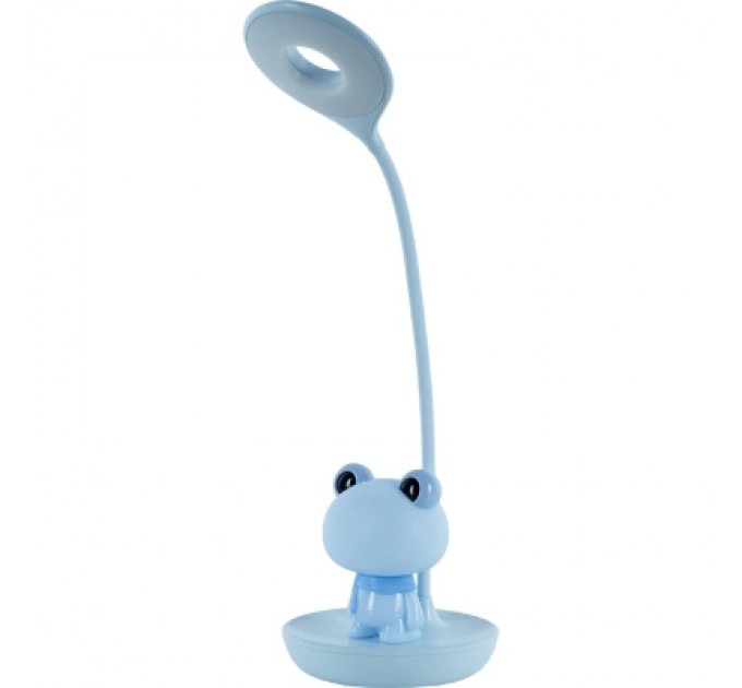 Kite Настільна лампа Kite Froggy LED з акумулятором, блакитна (K24-492-3-3)