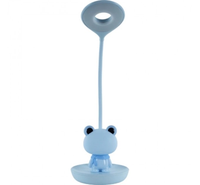Kite Настільна лампа Kite Froggy LED з акумулятором, блакитна (K24-492-3-3)