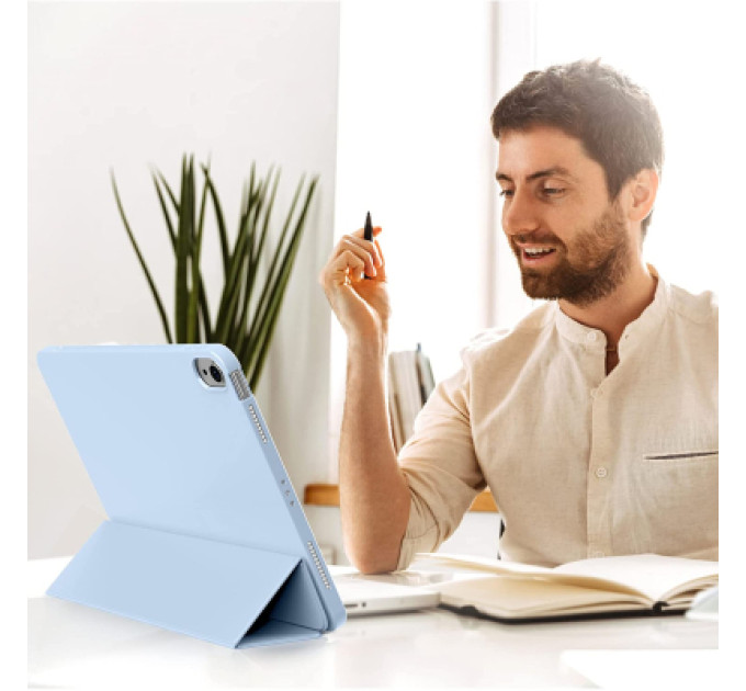 BeCover Чохол до планшета BeCover Tri Fold Soft TPU Silicone Apple iPad 10.9" 2022 Light Blue (708522)