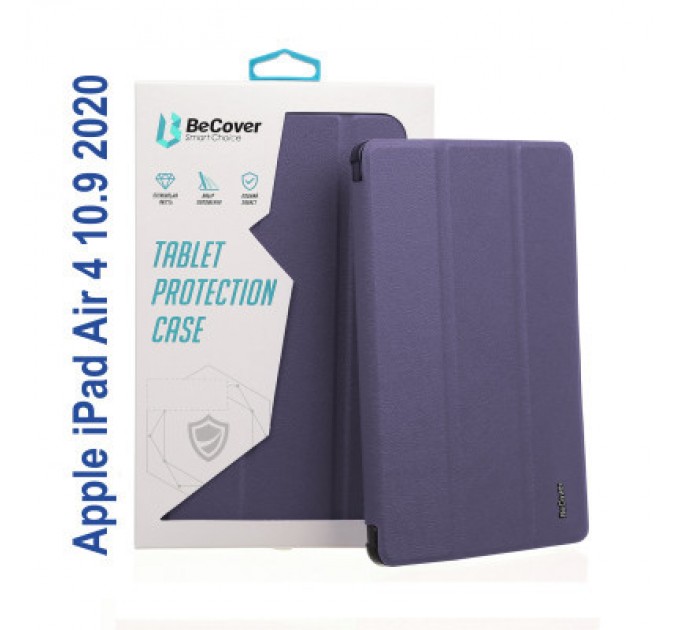 BeCover Чохол до планшета BeCover Tri Fold Hard Apple iPad Air 4 10.9 2020/2021 Purple (706862) (706862)