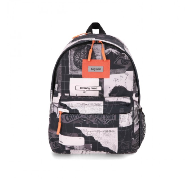 Bagland Рюкзак для ноутбука Bagland 14" Stylish M 17L+print, black-white 1343/00549694 (1118320661)