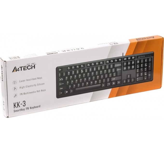 A4Tech Клавіатура A4Tech KK-3 Black