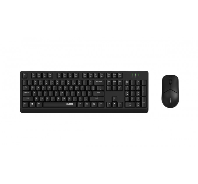 Rapoo Комплект (клавіатура, миша) Rapoo X1500 Wireless Black