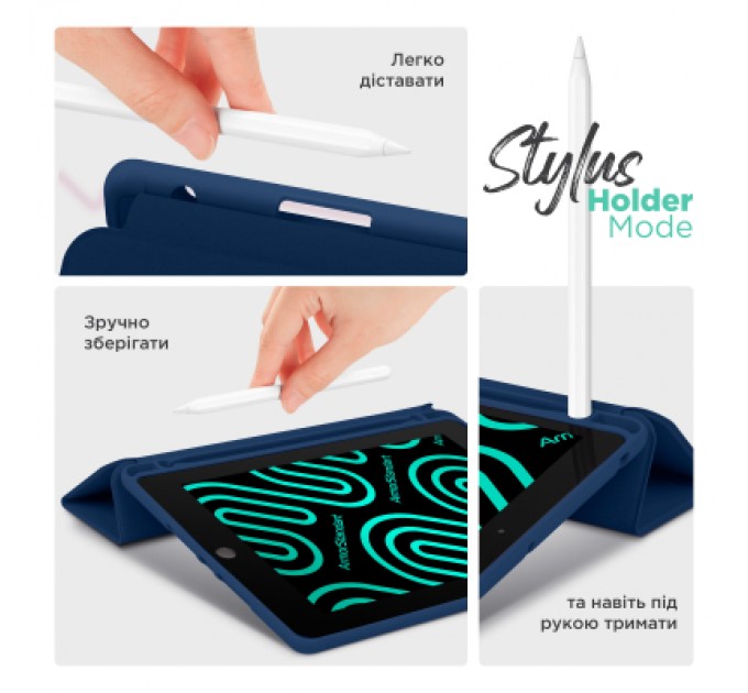 Armorstandart Чохол до планшета Armorstandart Smart Fold Pen iPad mini 2024 / mini 6 Dark Blue (ARM82827)