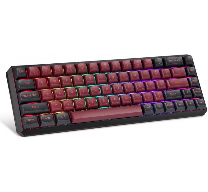 Motospeed Клавіатура бездротова Motospeed Darmoshark K5 Gateron Red Red-Black (dmk5rbgr)