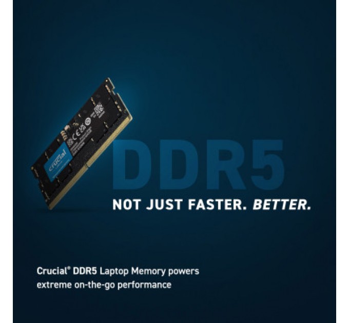 Micron Модуль пам'яті для ноутбука SoDIMM DDR5 32GB (2x16GB) 5600 MHz Ripjaws Micron (CT2K16G56C46S5)