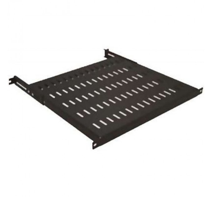 Mirsan Полка 19" 1U глиб. 500-600мм, регульована RAL 9005 Mirsan (MR.SBR60.01_YK)