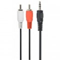 Cablexpert Кабель мультимедійний Jack 3.5mm папа/2RCA папа Cablexpert (CCA-458-5M)