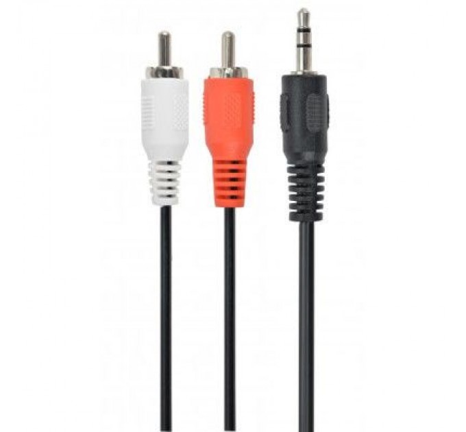 Cablexpert Кабель мультимедійний Jack 3.5mm папа/2RCA папа Cablexpert (CCA-458-5M)