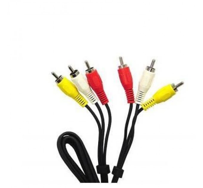 Кабель мультимедійний 3RCA to 3RCA 1.8m Atcom (10711)