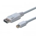 Digitus Кабель мультимедійний miniDisplayPort to DisplayPort 1.0m Digitus (AK-340102-010-W)