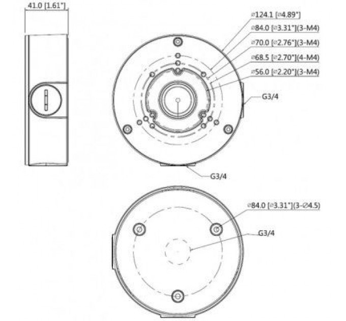 Dahua Кріплення для відеокамери Dahua DH-PFA130-E