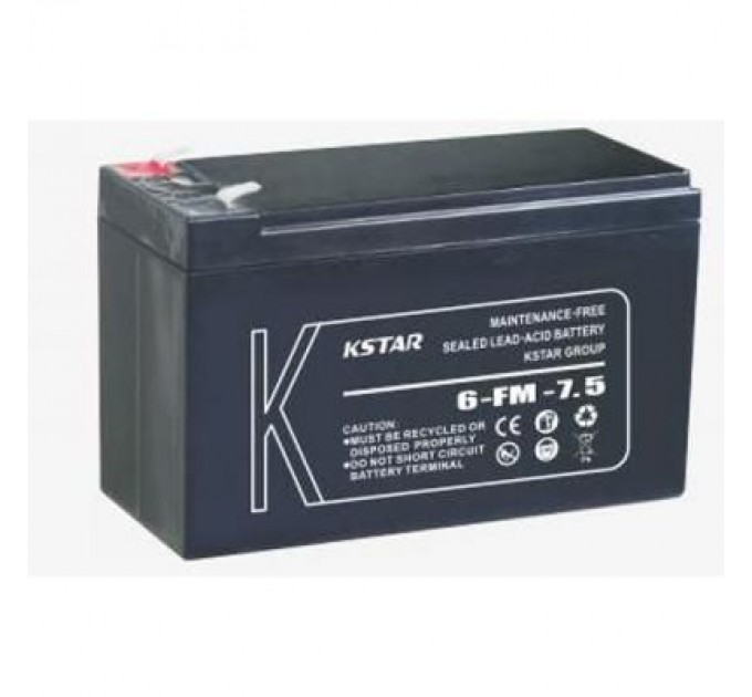 Kstar Батарея до ДБЖ Kstar 12В 7.5 Ач (6-FM-7.5)