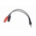 Cablexpert Кабель мультимедійний Jack 3.5mm папа/2х3.5mm мама Cablexpert (CCA-417)