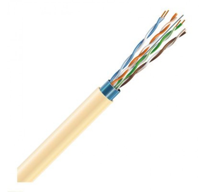 ЗЗКМ Кабель мережевий ЗЗКМ FTP 305м 4*2*24AWG[0,51] мідь[СU] cat.5e, малодимний [LSZH] (72568)