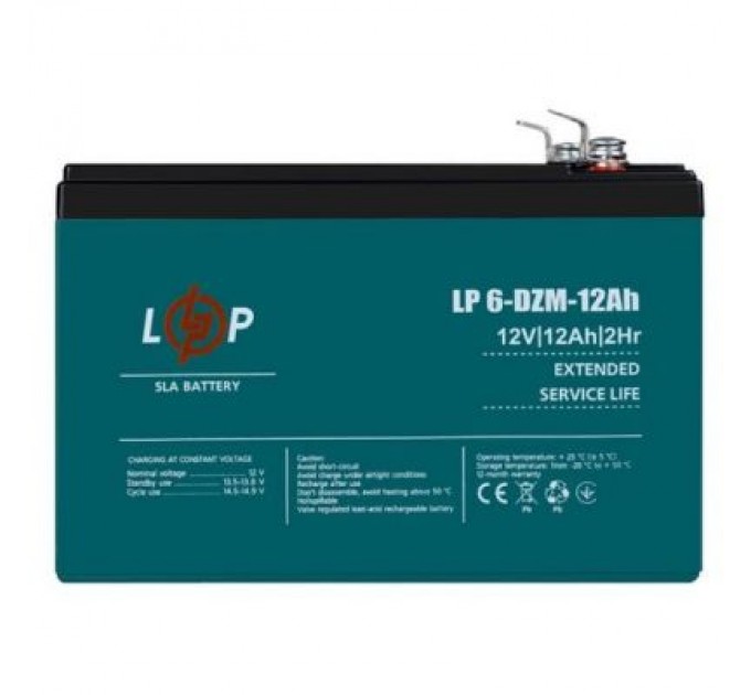Батарея до ДБЖ LogicPower 12В 12 Ач (6-DZM-12) (3536)