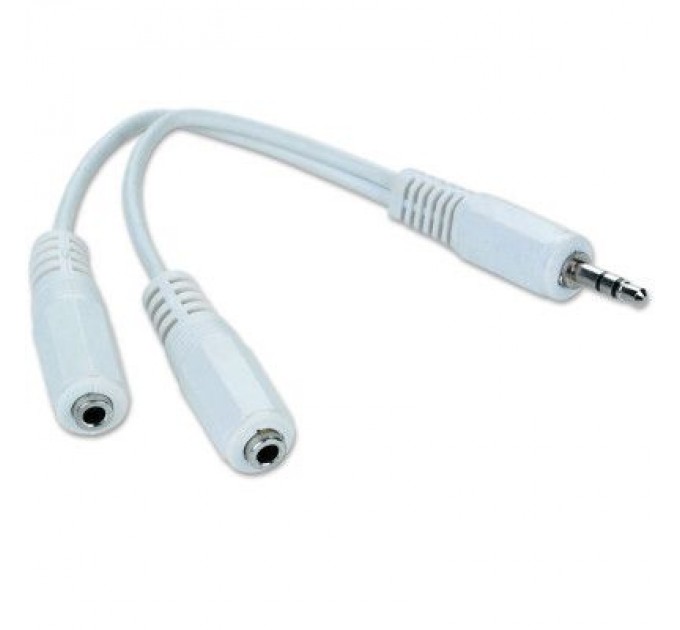 Cablexpert Кабель мультимедійний Jack 3.5mm папа/2xJack 3.5mm мама 0.1m Cablexpert (CCA-415W)