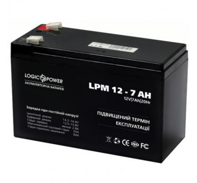 LogicPower Батарея до ДБЖ LogicPower LPM 12В 7 Ач (3862)