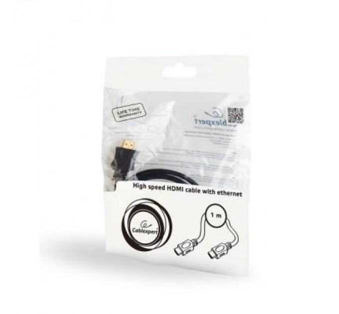 Cablexpert Кабель мультимедійний HDMI to HDMI 1.0m Cablexpert (CC-HDMI4L-1M)