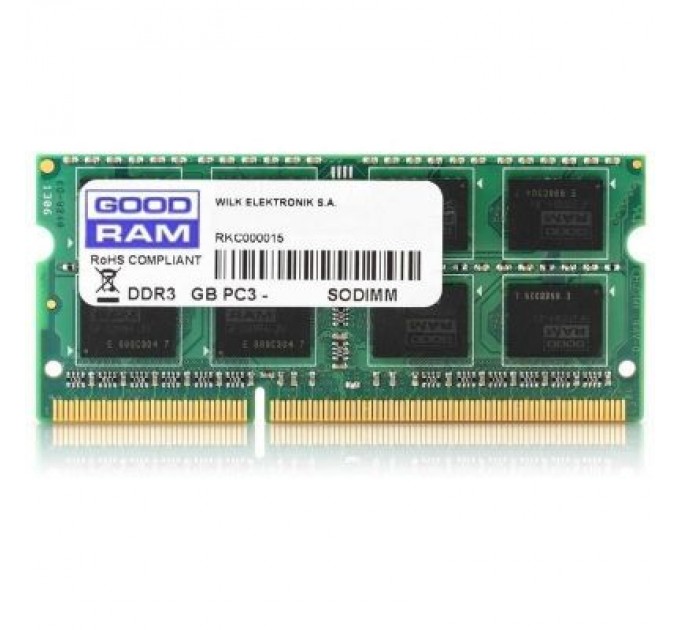 Goodram Модуль пам'яті для ноутбука SoDIMM DDR3L 8GB 1600 MHz Goodram (GR1600S3V64L11/8G)