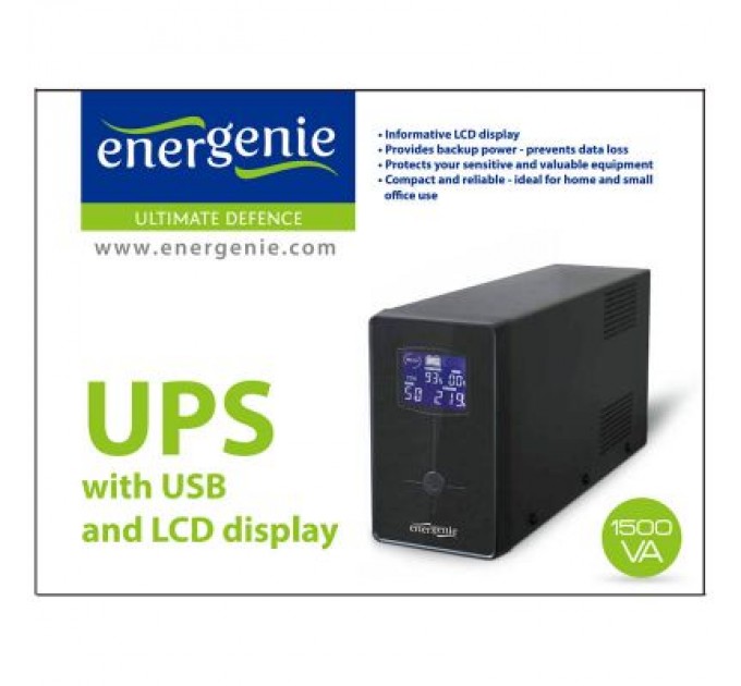 EnerGenie Пристрій безперебійного живлення EnerGenie EG-UPS-034 1500VA LCD (EG-UPS-034)