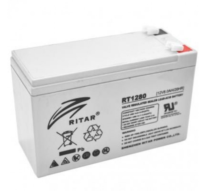 Ritar Батарея до ДБЖ Ritar AGM RT1280, 12V-8Ah (RT1280)