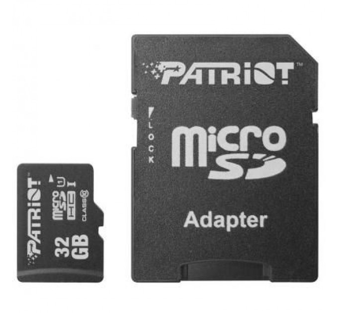 Patriot Карта пам'яті Patriot 32GB microSD class10 (PSF32GMCSDHC10)