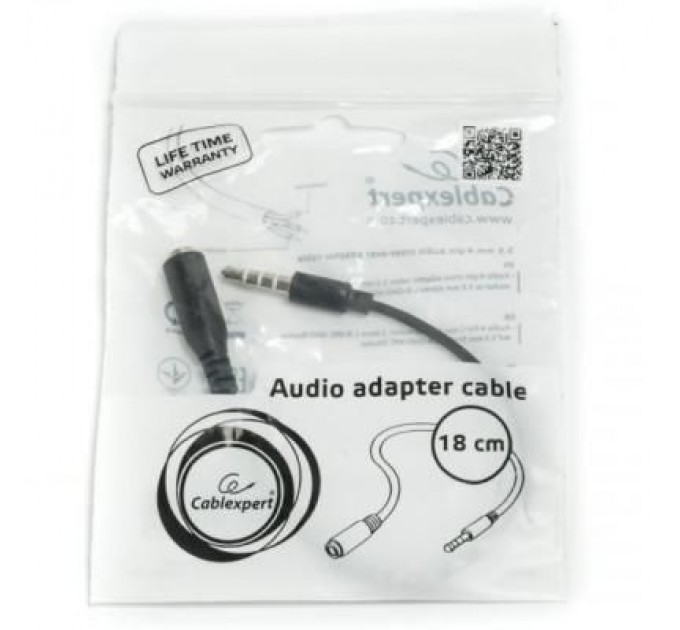 Cablexpert Кабель мультимедійний Jack 3.5mm M/Jack 3.5mm F L-R-MIC-GND to L-R-GND-MIC Cablexpert (CCA-419)
