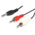 Atcom Кабель мультимедійний Jack 3.5mm папа/2RCA папа, 7.5m Atcom (10710)