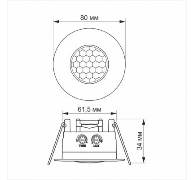 Videx Датчик руху Videx 220V 1200W інфрачервоний (VL-SPR17W)