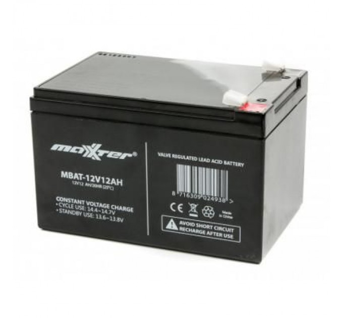 Батарея до ДБЖ Maxxter 12V 12AH (MBAT-12V12AH)