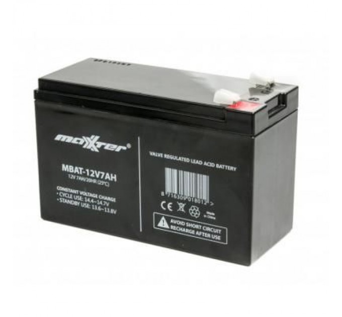 Батарея до ДБЖ Maxxter 12V 7AH (MBAT-12V7AH)