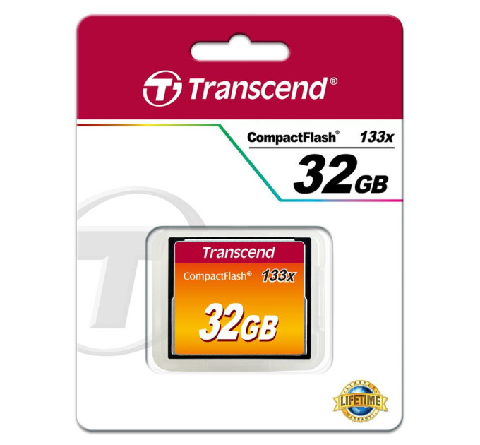 Transcend Карта пам'яті Transcend 32Gb Compact Flash 133x (TS32GCF133)
