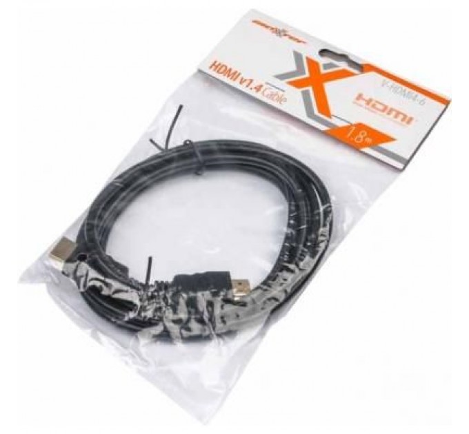 Maxxter Кабель мультимедійний HDMI to HDMI 1.8m Maxxter (V-HDMI4-6)