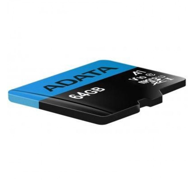 ADATA Карта пам'яті ADATA 64GB microSD class 10 UHS-I A1 Premier (AUSDX64GUICL10A1-RA1)