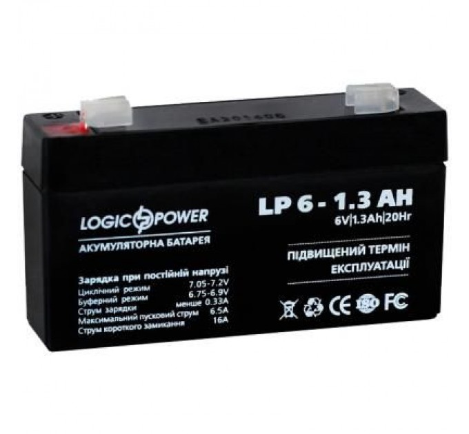 Батарея до ДБЖ LogicPower LPM 6В 1.3 Ач (4157)