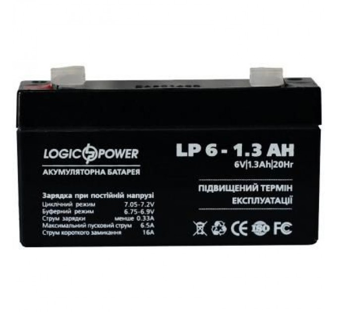 Батарея до ДБЖ LogicPower LPM 6В 1.3 Ач (4157)