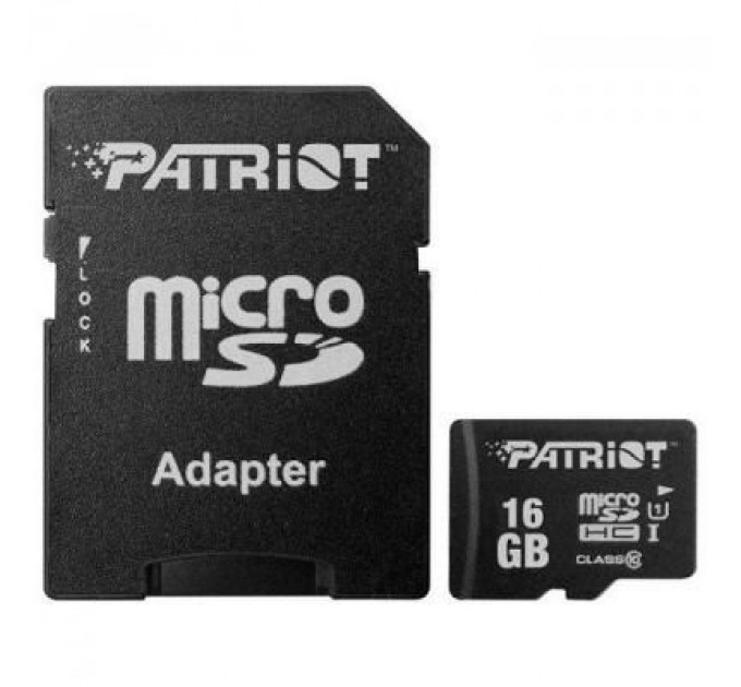 Patriot Карта пам'яті Patriot 16GB microSD class10 UHS-I (PSF16GMCSDHC10)
