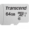 Transcend Карта пам'яті Transcend 64GB microSDXC class 10 UHS-I U1 (TS64GUSD300S)