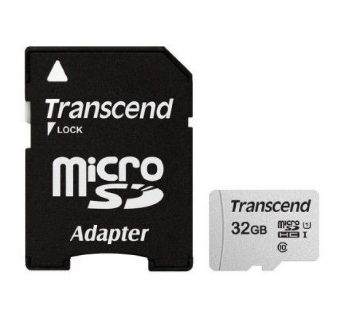 Transcend Карта пам'яті Transcend 32GB microSDHC class 10 UHS-I U1 (TS32GUSD300S-A)