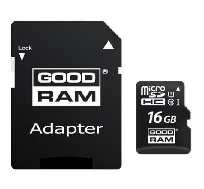 Goodram Карта пам'яті Goodram 16GB microSDHC Class 10 (M1AA-0160R12)