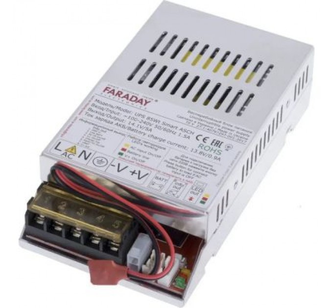 Faraday Electronics Блок живлення для систем відеоспостереження Faraday Electronics UPS_85W_ALU_24