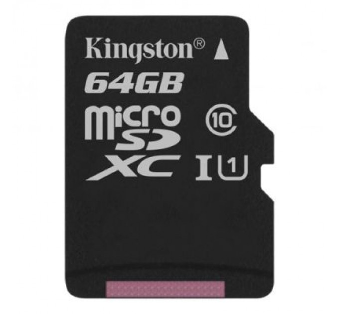 Kingston Карта пам'яті Kingston 64GB microSDXC Class 10 Canvas Select Plus 100R A1 (SDCS2/64GBSP)