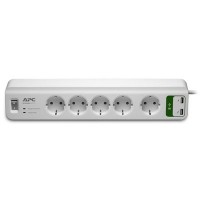 Мережевий фільтр живлення APC Essential SurgeArrest 5 outlets ++ 2 USB (5V, 2.4A) (PM5U-RS)